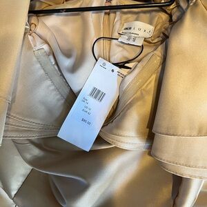 Women's Gold Mini Cocktail Dress